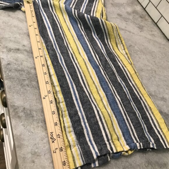 ViVi by Violet Weekend Jumpsuit Womens 4 Striped Sleeveless Zip One Piece Romper - Picture 6 of 6